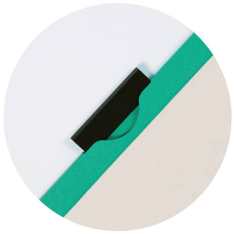 Cartellina con clip Q-Connect PVC 22x30,7 cm verde KF00464